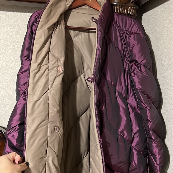 Gallery Puffer Coat size L Purple metallic - Picture 7 of 12